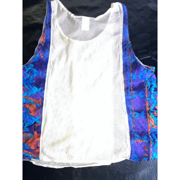 1996 Vtg Run Disney Mickey Mouse Mesh Tank Top Marathon Patch Small Originals - Picture 3 of 11